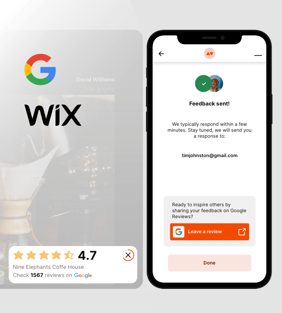 Google Reviews widget for Wix