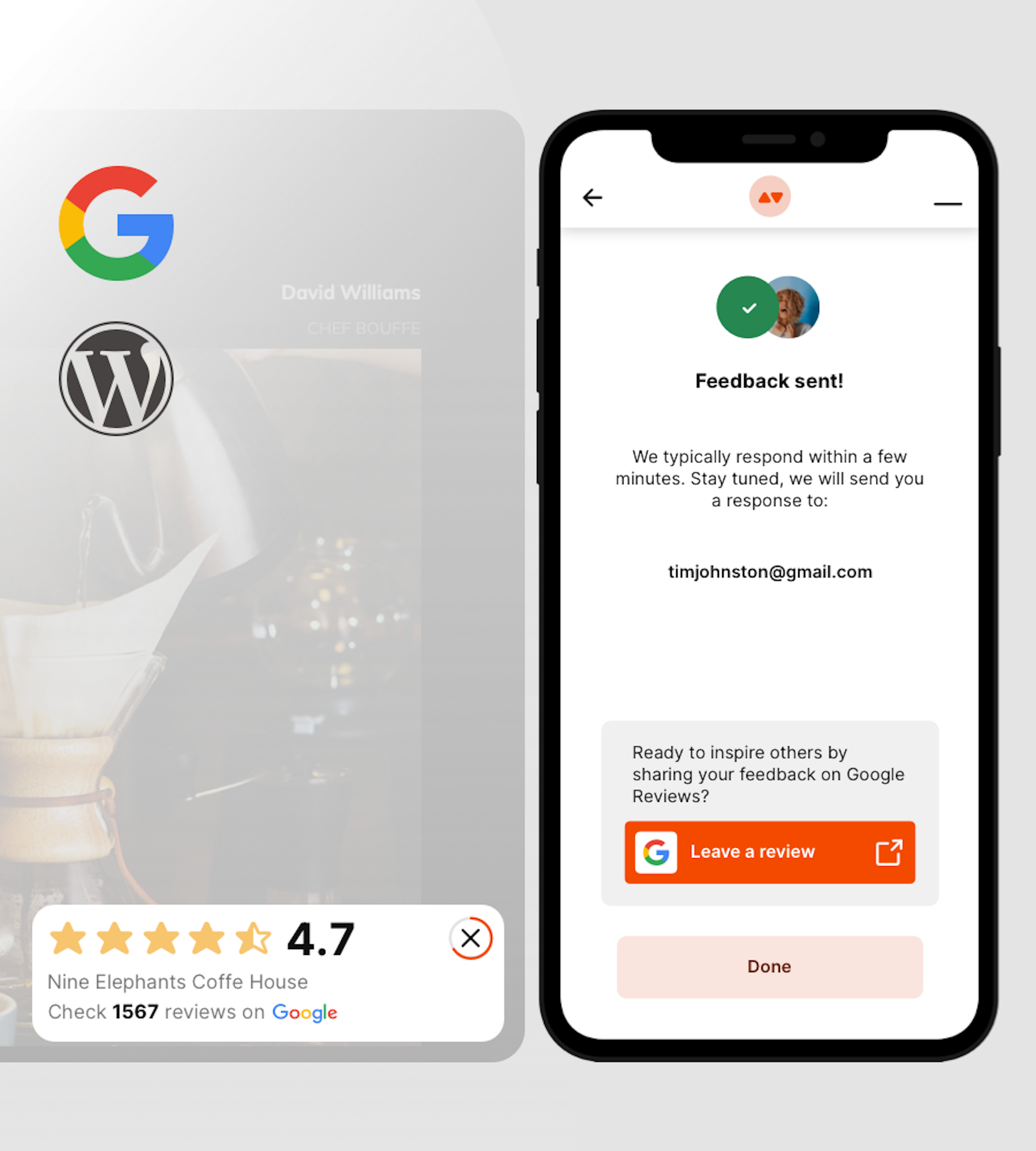 1. Install the Google Reviews plugin on your WordPress website